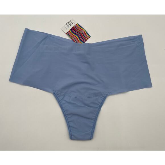 HANKY PANKY SIZE LARGE BREATHE SOFT HIGH RISE THONG FRESH AIR BLUE NWT - Picture 3 of 10